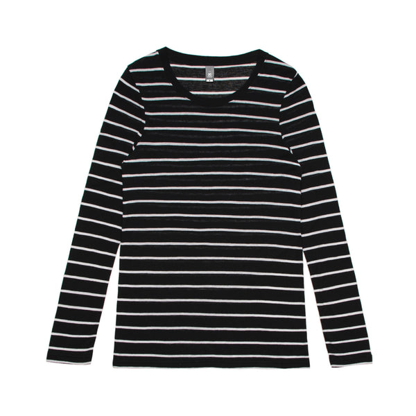 Wo's Fine Stripe L/S Tee | 4027 Wo's Fine Stripe L/S Tee | 4027