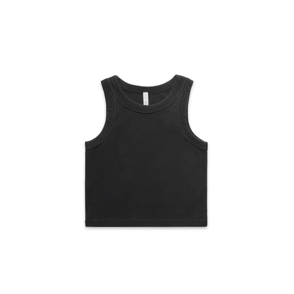 Wo's Faded Organic Rib Crop Tank | 4035 Wo's Faded Organic Rib Crop Tank | 4035
