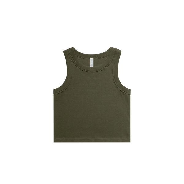 Wo's Organic Rib Crop Tank | 4064G Wo's Organic Rib Crop Tank | 4064G