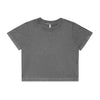 Wo's Stone Wash Heavy Crop Tee | 4086
