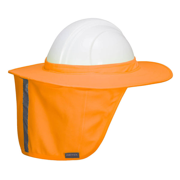 Hi-Vis Hard Hat Brim with Neck Shade Hi-Vis Hard Hat Brim with Neck Shade