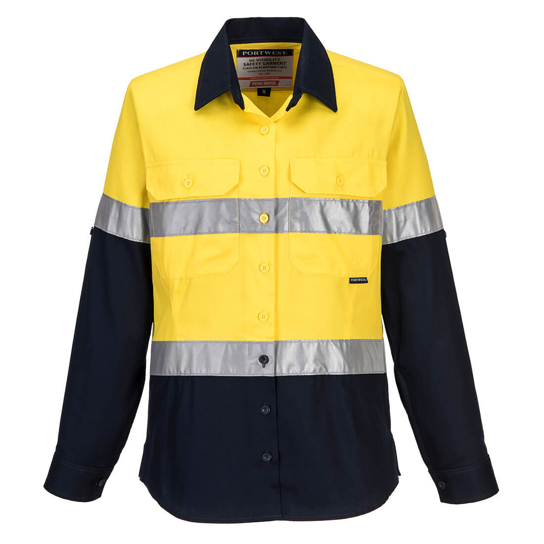 Hi-Vis Women's Contrast Shirt L/S