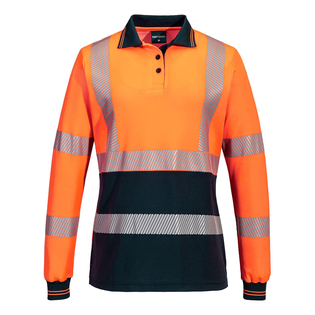 Hi-Vis Women's Cotton Comfort Polo Shirt L/S