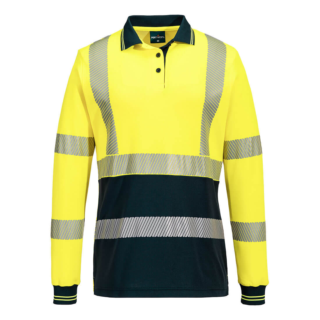 Hi-Vis Women's Cotton Comfort Polo Shirt L/S