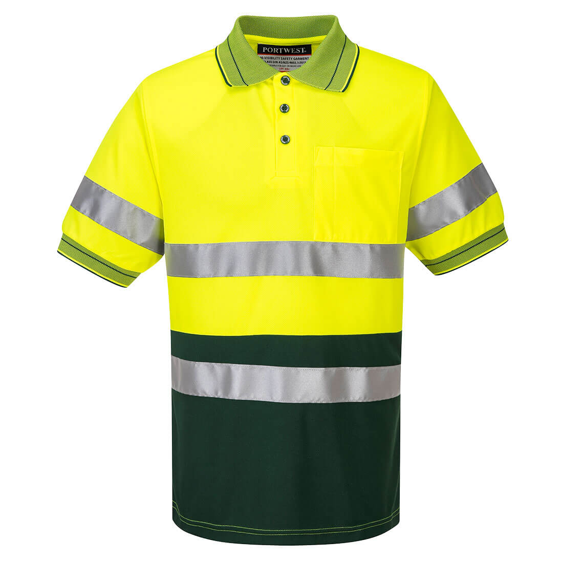 Hi-Vis Contrast Polo Shirt S/S