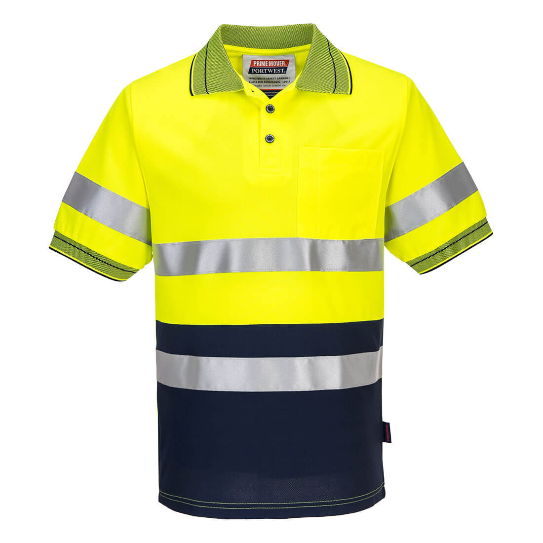 Hi-Vis Contrast Polo Shirt S/S