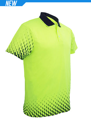 Unisex Adults Hi-Vis Gradient Polo