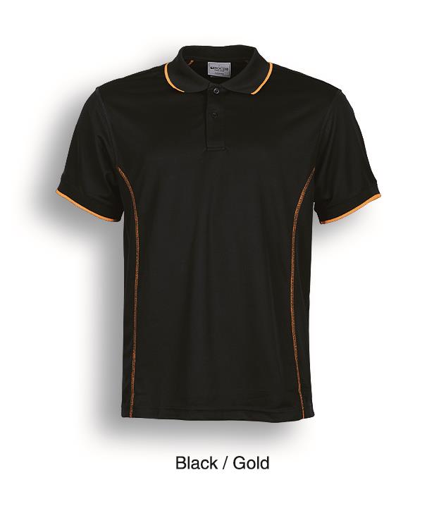 Stitch Feature Essentials-Mens Short Sleeve Polo