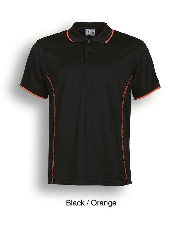 Stitch Feature Essentials-Mens Short Sleeve Polo