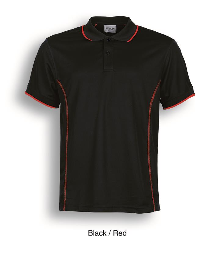 Stitch Feature Essentials-Mens Short Sleeve Polo