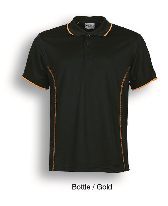 Stitch Feature Essentials-Mens Short Sleeve Polo