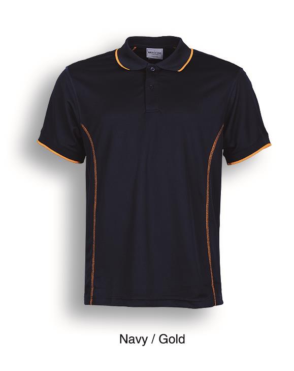 Stitch Feature Essentials-Mens Short Sleeve Polo