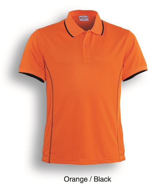 Stitch Feature Essentials-Mens Short Sleeve Polo