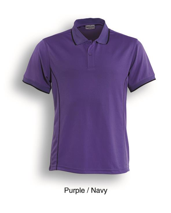 Stitch Feature Essentials-Mens Short Sleeve Polo