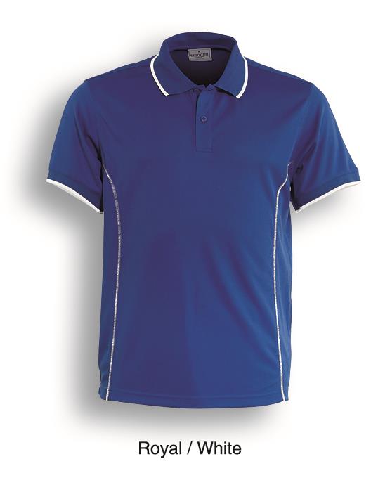 Stitch Feature Essentials-Mens Short Sleeve Polo