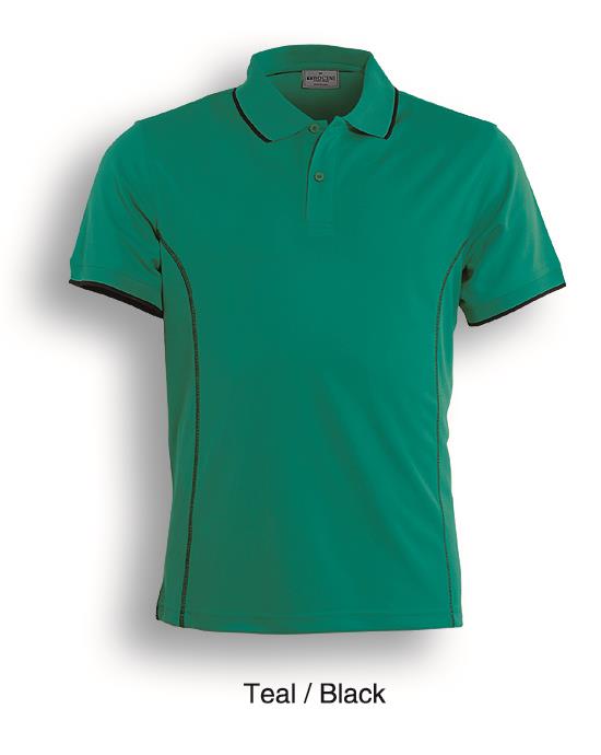 Stitch Feature Essentials-Mens Short Sleeve Polo
