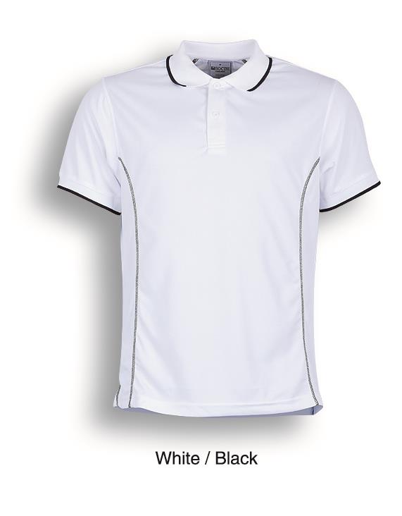 Stitch Feature Essentials-Mens Short Sleeve Polo