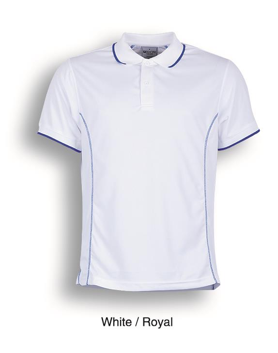 Stitch Feature Essentials-Mens Short Sleeve Polo