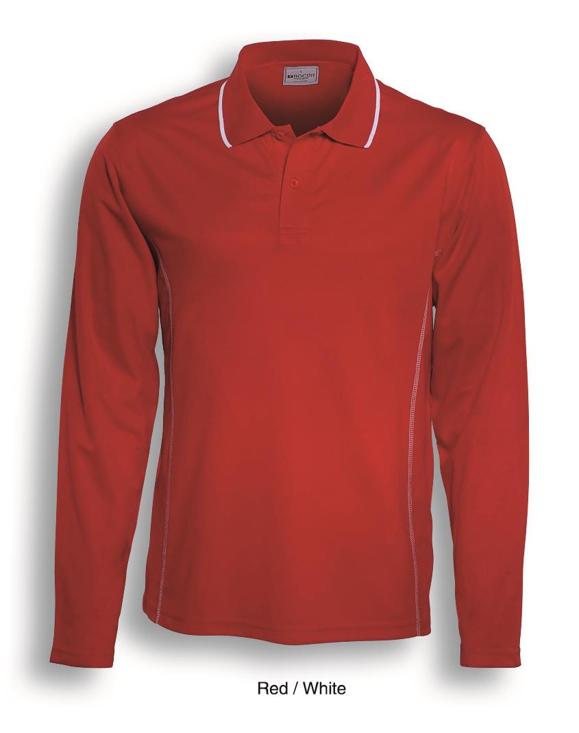 Stitch Feature Essentials-Unisex Adults Long Sleeve Polo