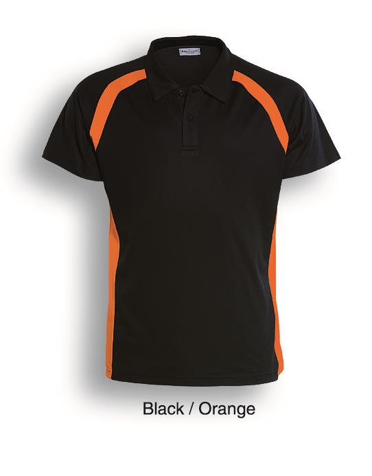 Team Essential-Ladies Short Sleeve Contrast Panel Polo