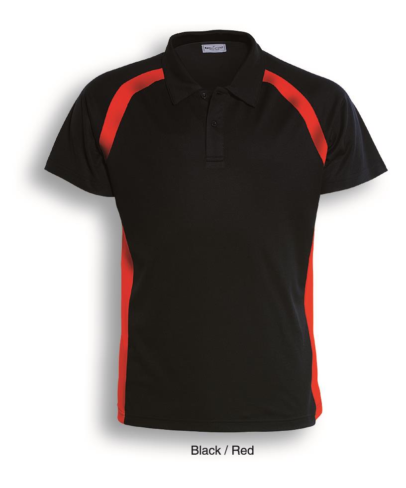 Team Essential-Ladies Short Sleeve Contrast Panel Polo