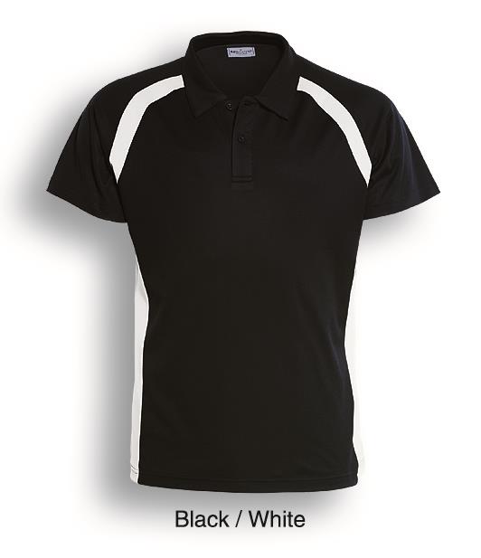 Team Essential-Ladies Short Sleeve Contrast Panel Polo