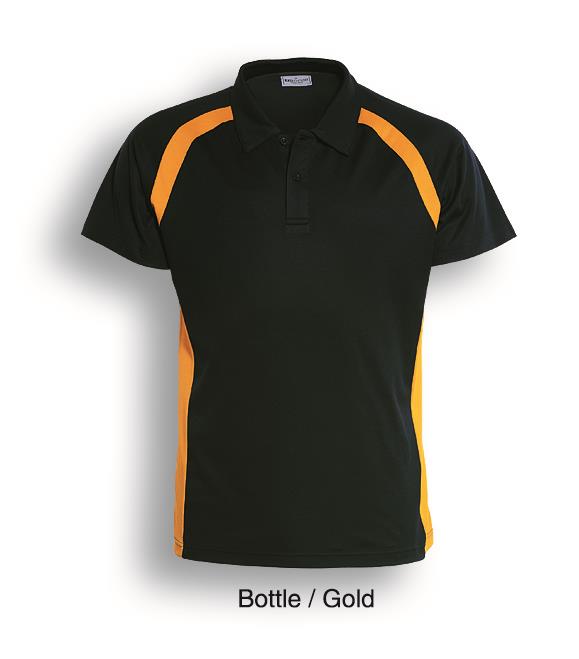 Team Essential-Ladies Short Sleeve Contrast Panel Polo