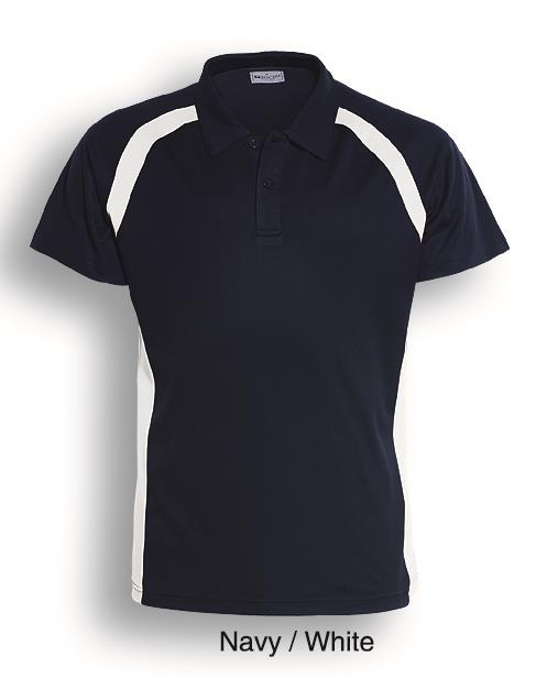 Team Essential-Ladies Short Sleeve Contrast Panel Polo
