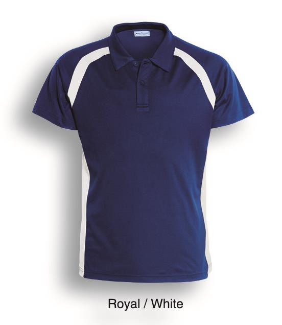 Team Essential-Ladies Short Sleeve Contrast Panel Polo