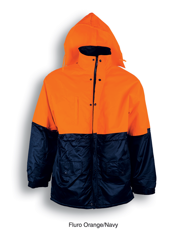 Unisex Adults Hi-Vis Mesh Lining Jacket With Reflective Tape