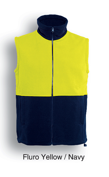 Unisex Adults Hi-Vis Polar Fleece Vest