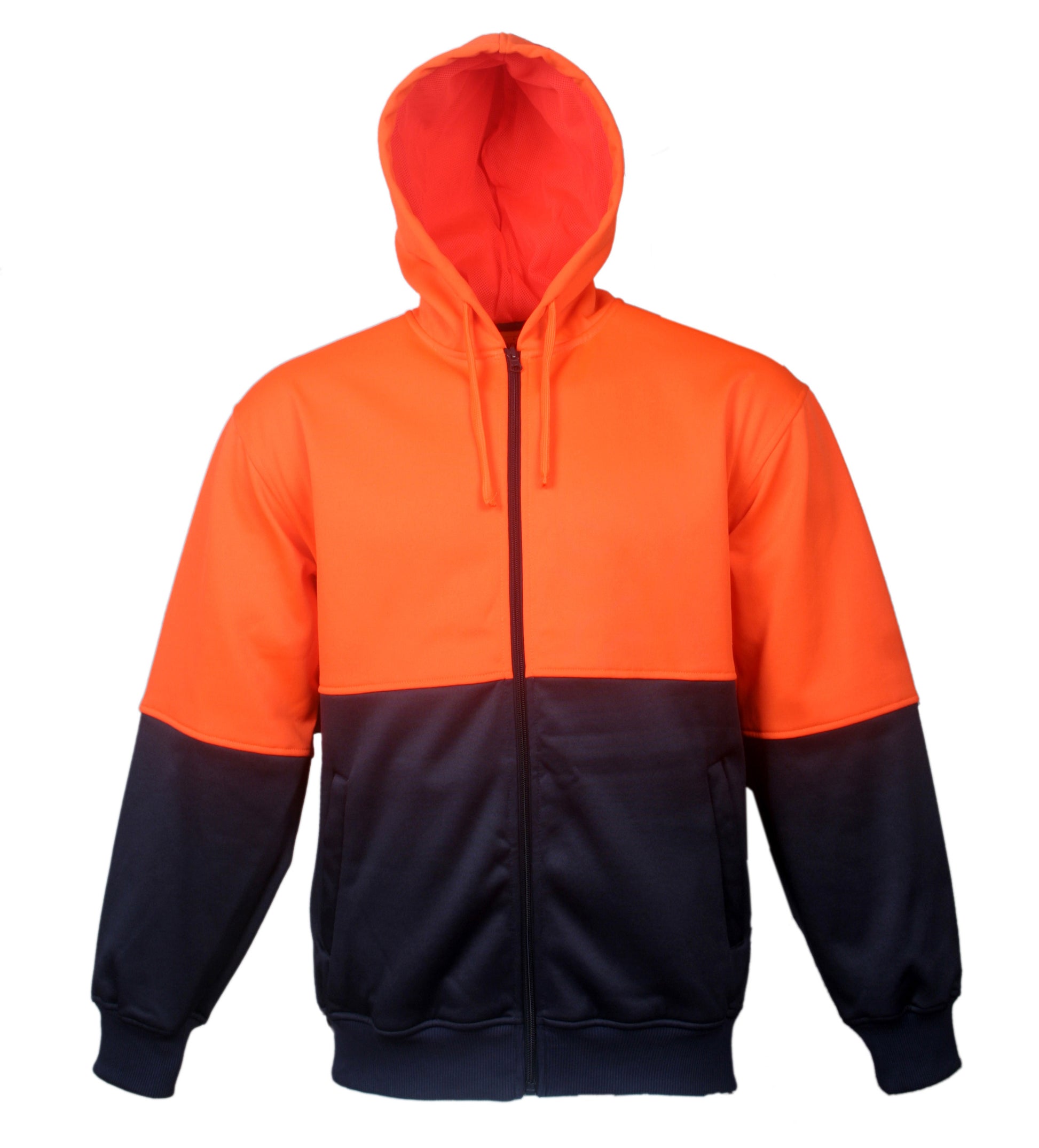 Unisex Adults Hi-Vis Full Zip Hoodie