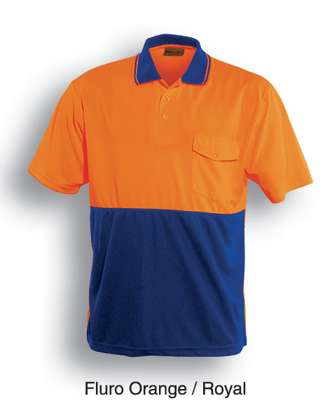 Unisex Adults Hi-Vis Safety Polo - Short Sleeve