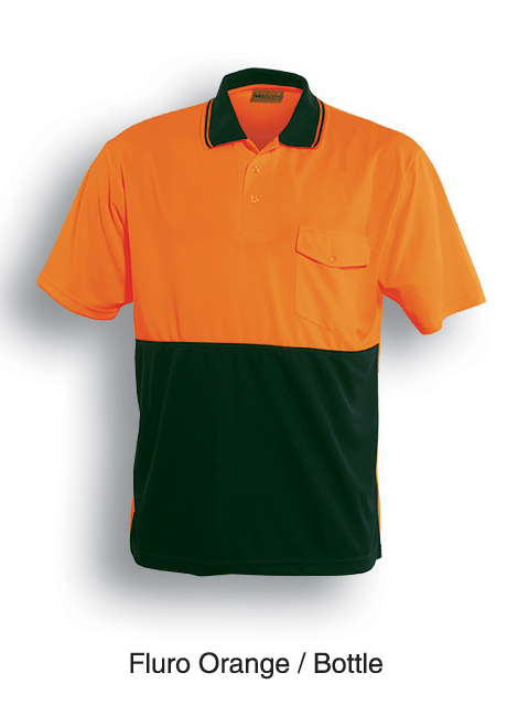 Unisex Adults Hi-Vis Safety Polo - Short Sleeve