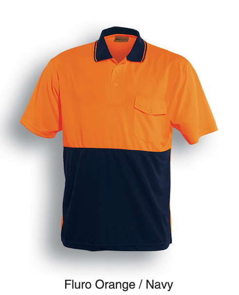 Unisex Adults Hi-Vis Safety Polo - Short Sleeve