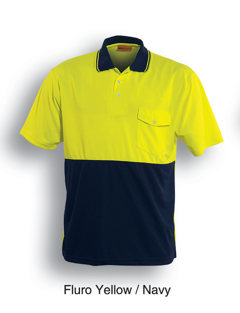 Unisex Adults Hi-Vis Safety Polo - Short Sleeve