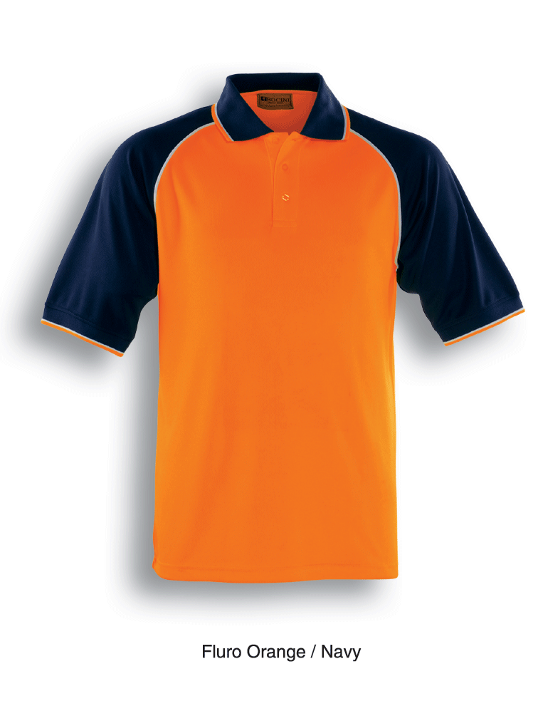Unisex Adults Hi-Vis Raglan Sleeve Polo