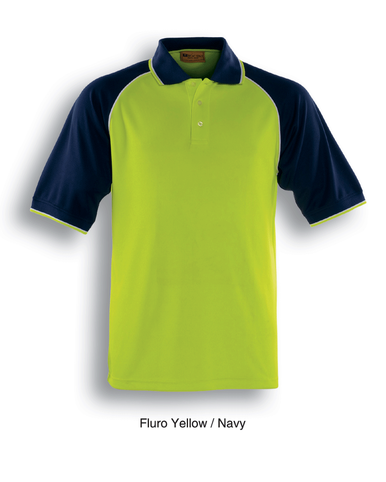 Unisex Adults Hi-Vis Raglan Sleeve Polo