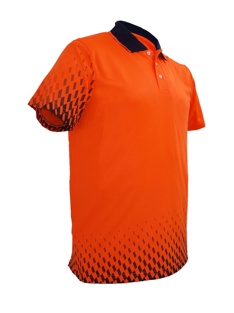 Unisex Adults Hi-Vis Gradient Polo