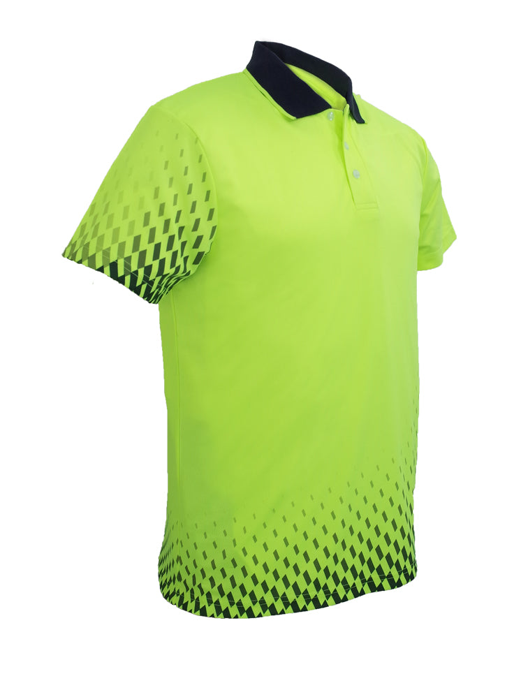 Unisex Adults Hi-Vis Gradient Polo
