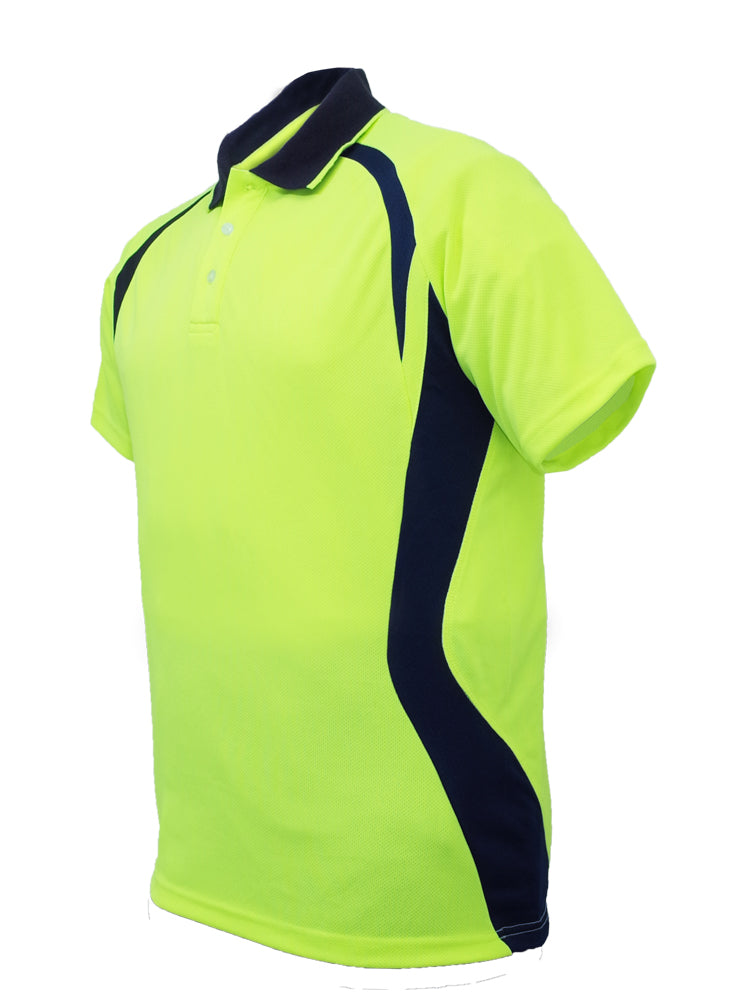 Unisex Adults Hi-Vis Panel Polo