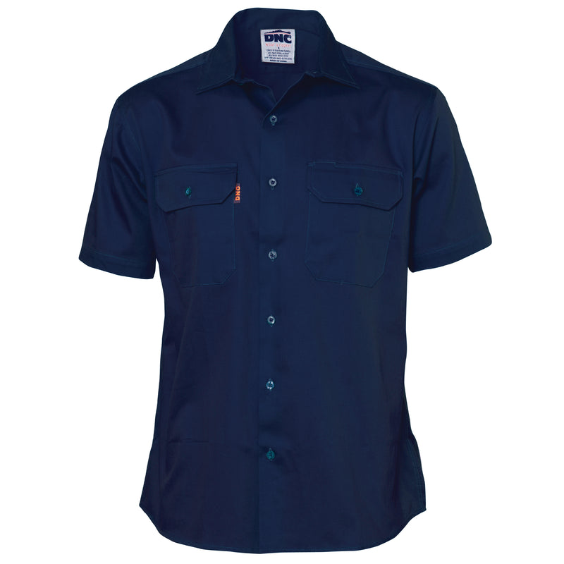 Cotton Drill Work Shirt - Short Sleeve | 3201