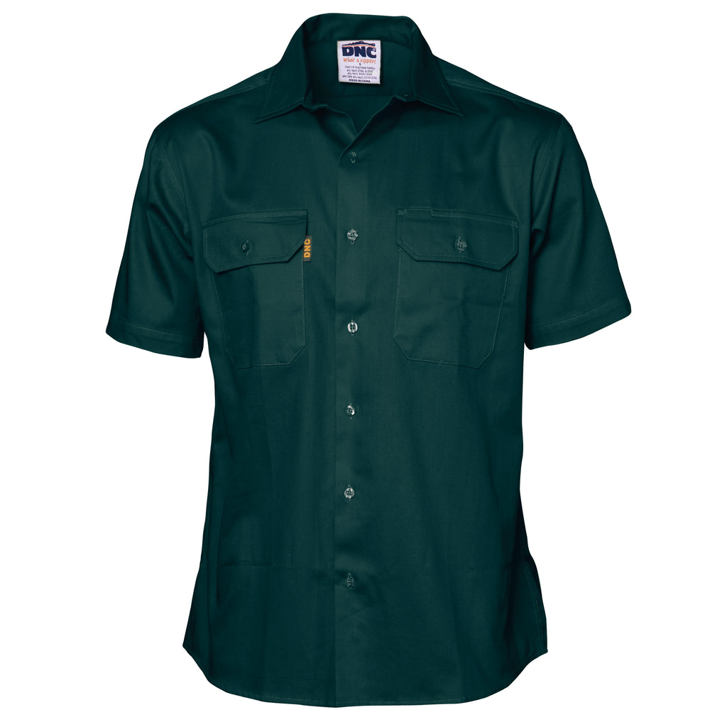 Cotton Drill Work Shirt - Short Sleeve | 3201
