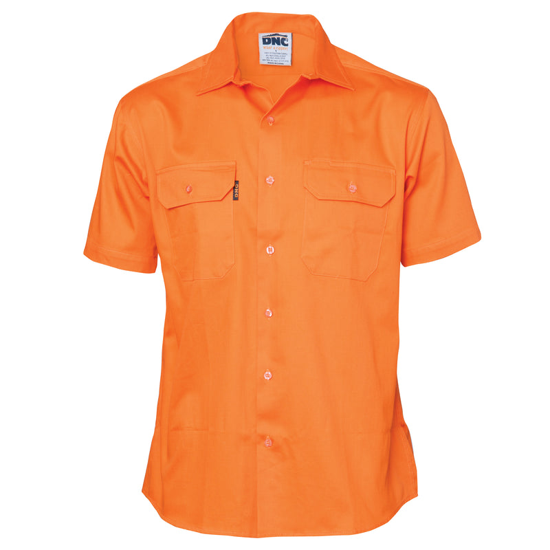 Cotton Drill Work Shirt - Short Sleeve | 3201