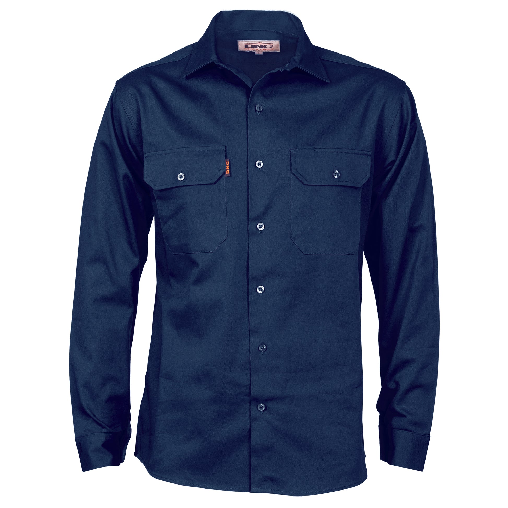 Cotton Drill Work Shirt - Long Sleeve | 3202