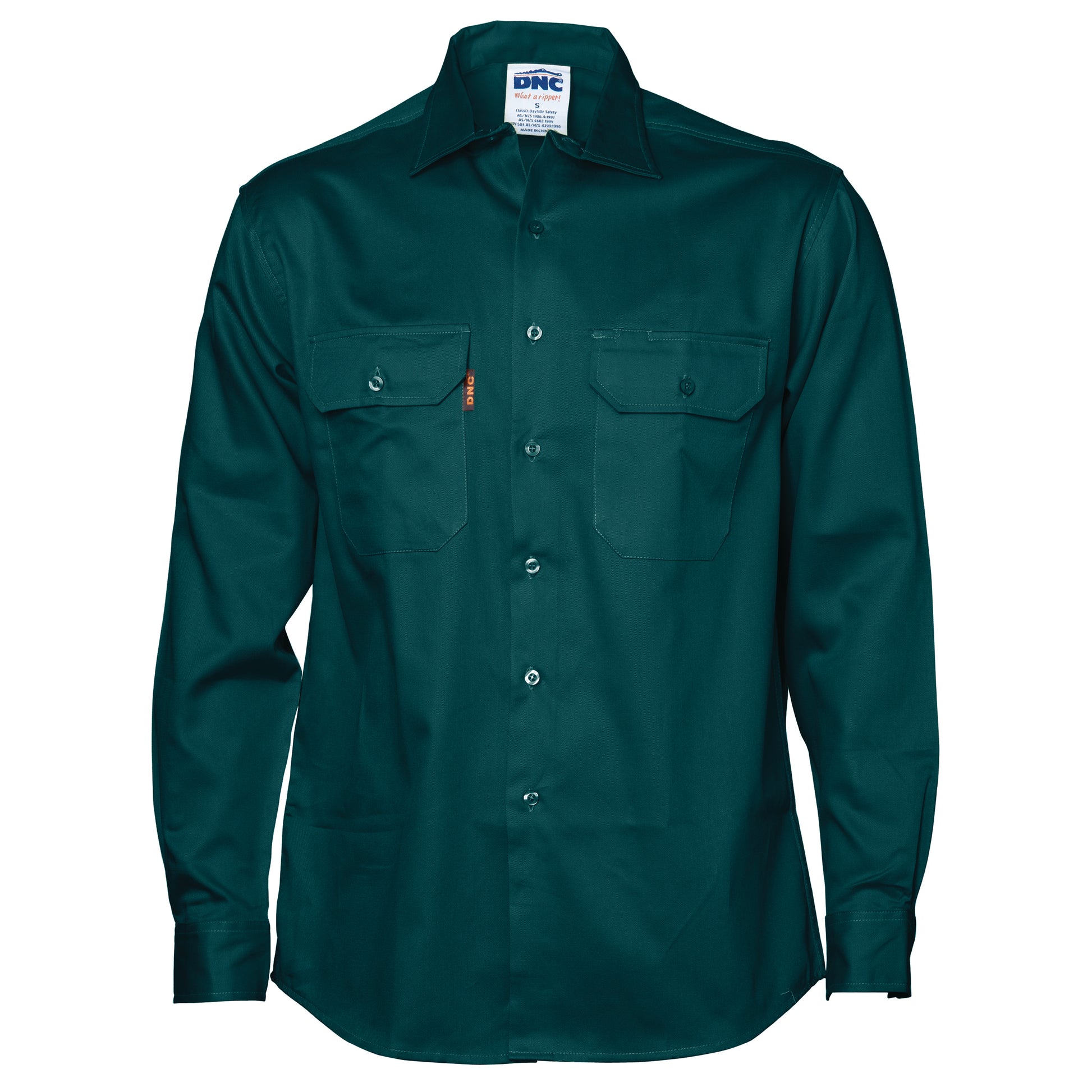 Cotton Drill Work Shirt - Long Sleeve | 3202