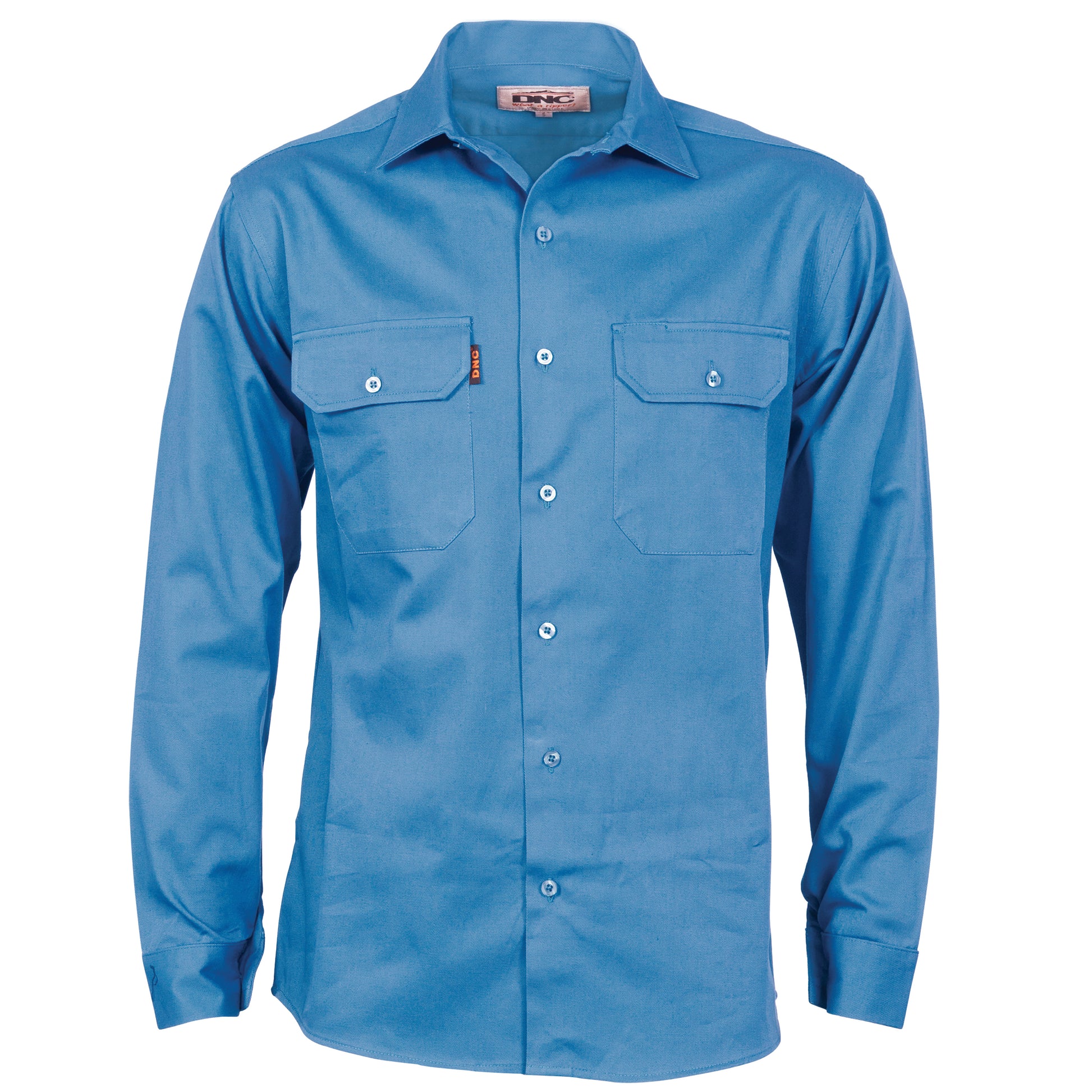 Cotton Drill Work Shirt With Gusset Sleeve - Long Sleeve | 3209