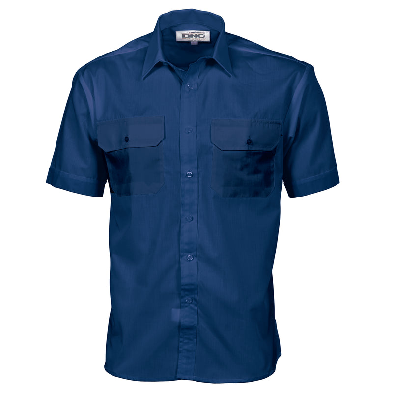 Polyester Cotton Work Shirt - Short Sleeve | 3211