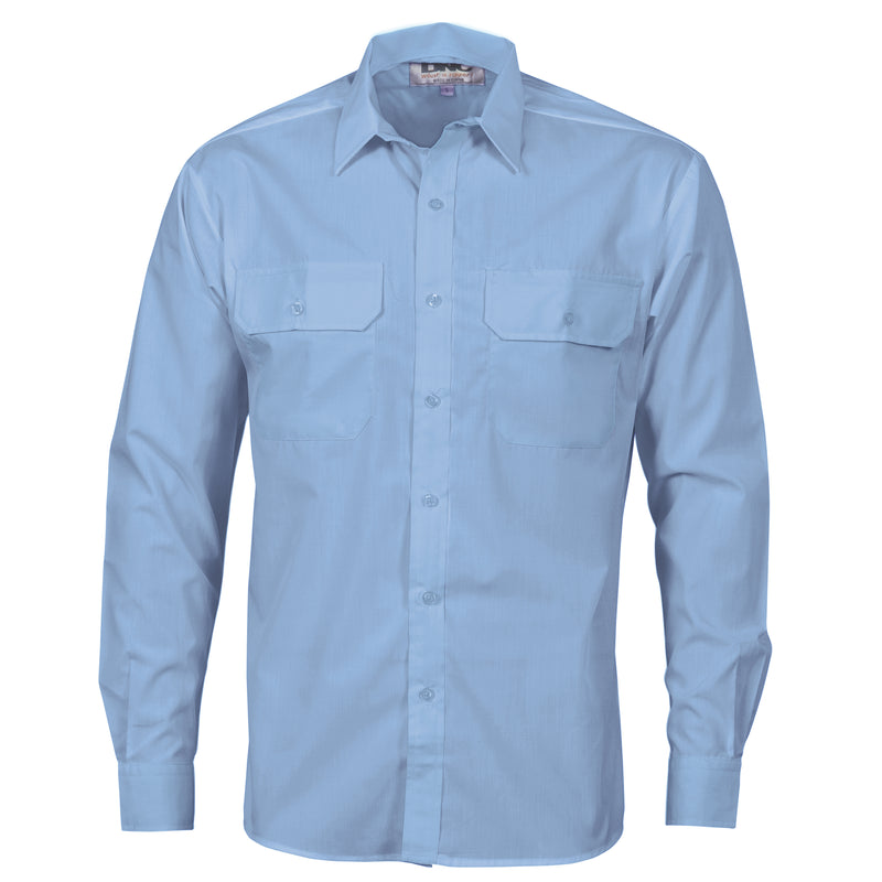 Polyester Cotton Work Shirt - Long Sleeve | 3212