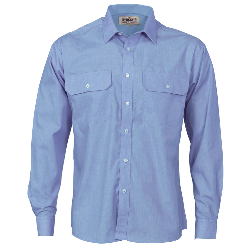 Polyester Cotton Work Shirt - Long Sleeve | 3212